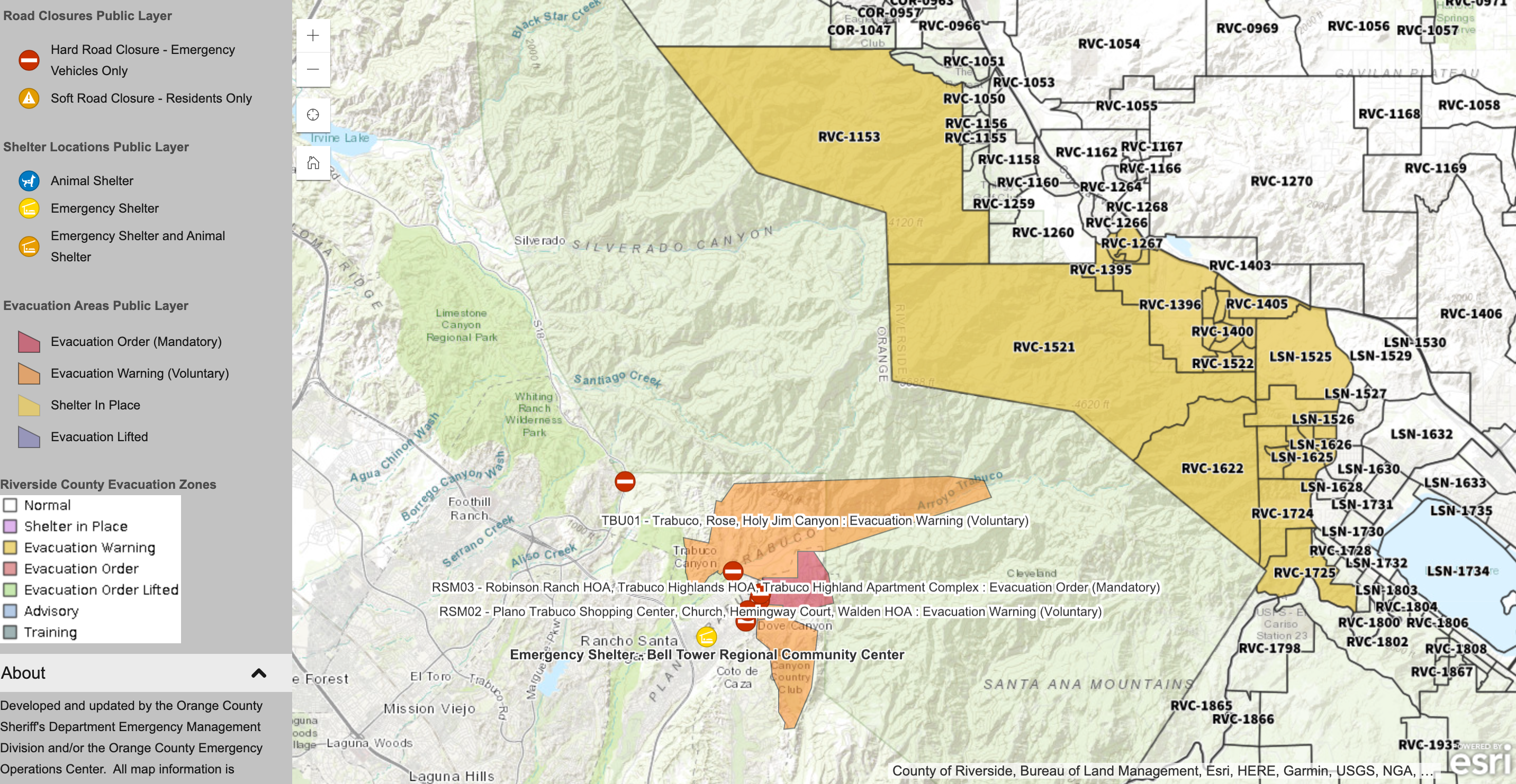 Airport Fire S Cause Identified Evacuation Warnings Spread To RivCo Rivco Evac Map 